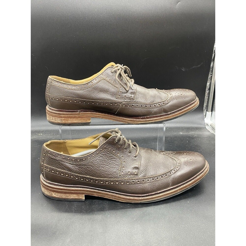 Cole Haan Williams Wingtip II Oxford Brown Pebble Leather C13596 Mens size 13